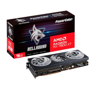 PowerColor Hellhound Radeon RX 7800 XT 16GB-L/OC GDDR6 Noir - Carte graphique