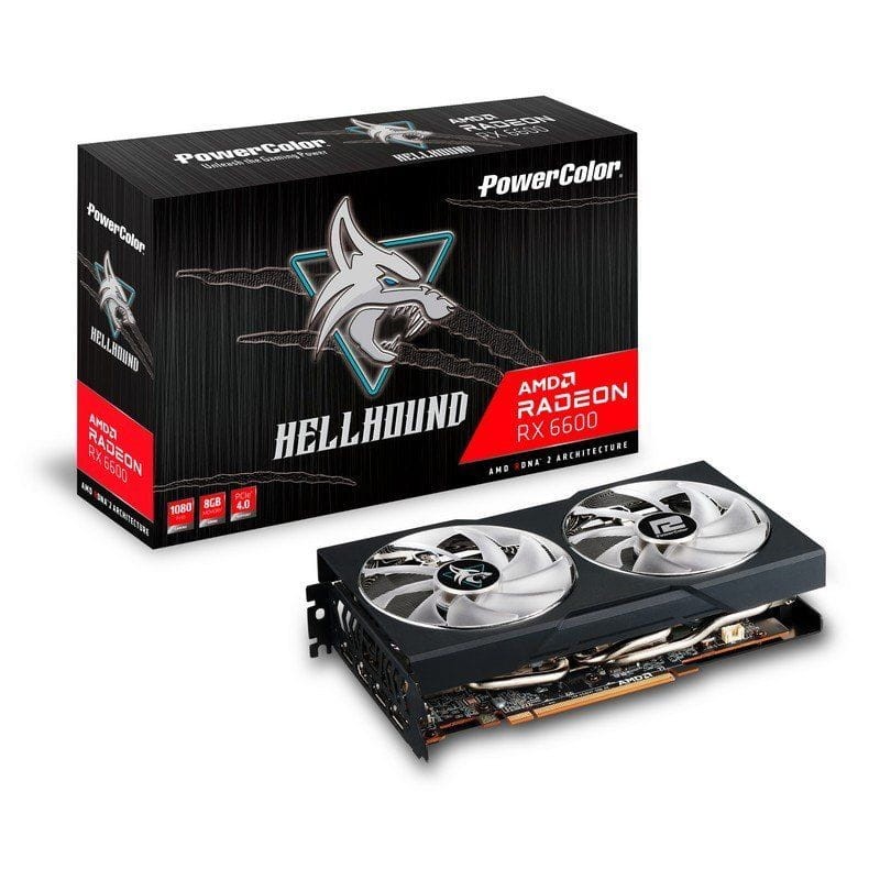 PowerColor Radeon RX 6600 Hellhound OC 8 GB GDDR6