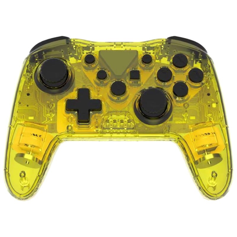 Gamepad Powergaming NS015 Amarelo Transparente RGB - Item