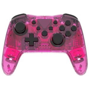 Manette Powergaming NS015 Rouge Transparent RVB