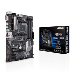 ASUS PRIME B450-PLUS Socket AM4 ATX Socket Gigabit Ethernet Realtek RTL8111H - Placa-mãe