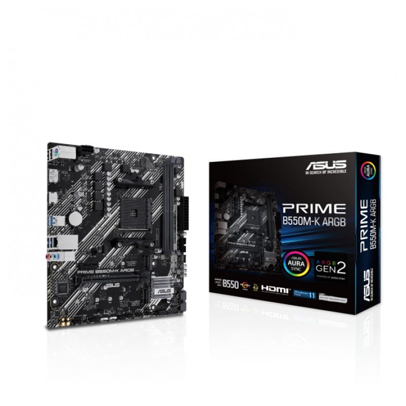 ASUS PRIME B550M-K ARGB 64GB Micro ATX Noir - Carte mère - Ítem