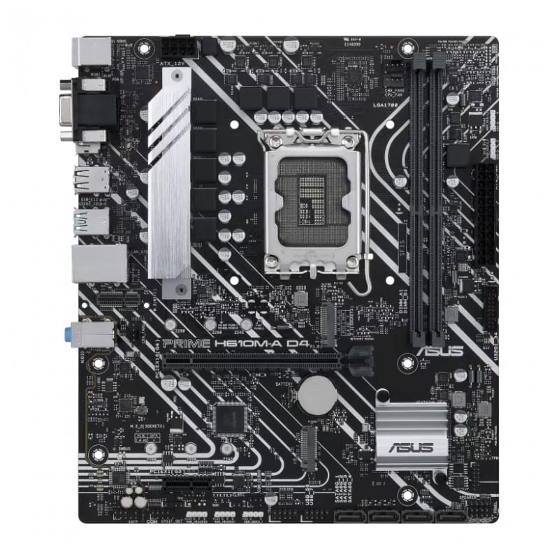 ASUS PRIME H610M-A D4-CSM LGA 1700 micro ATX Gigabit Ethernet - Placa-mãe - Item