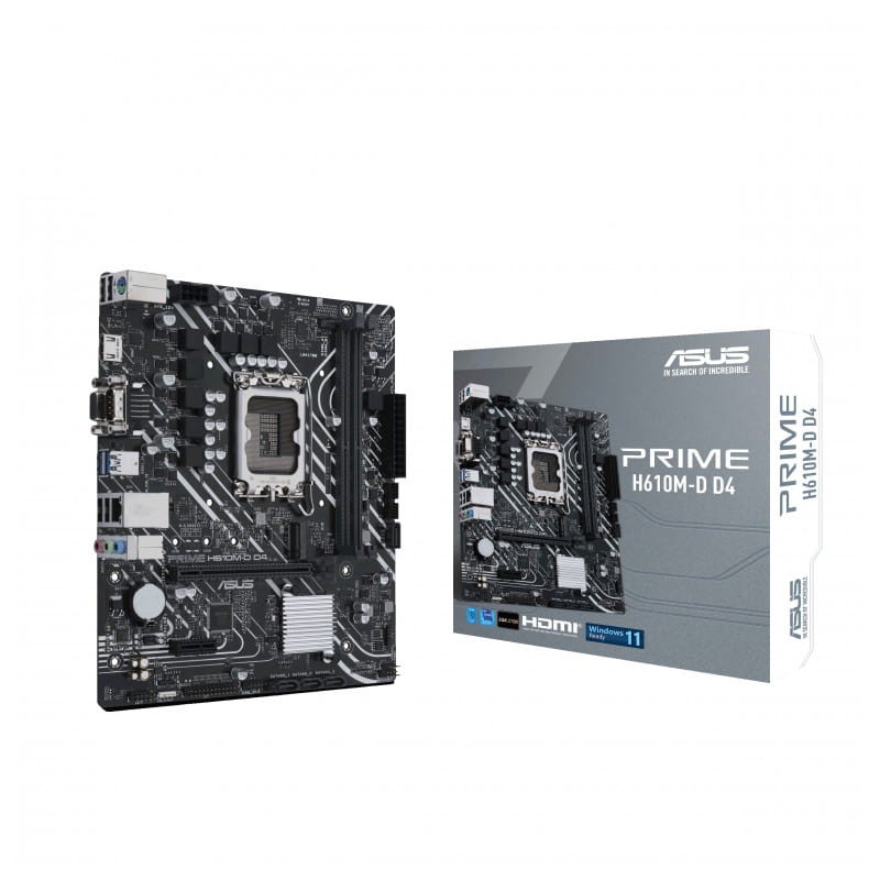 ASUS PRIME H610M-D D4 LGA 1700 micro ATX USB, HDMI, VGA y Ethernet Gigabit – Placa Base - Ítem