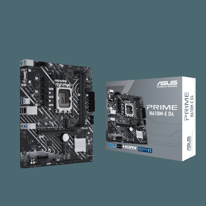 PRIME H610M-E D4-CSM Carte Mère (LGA 1700) PCIe 4.0 DDR4