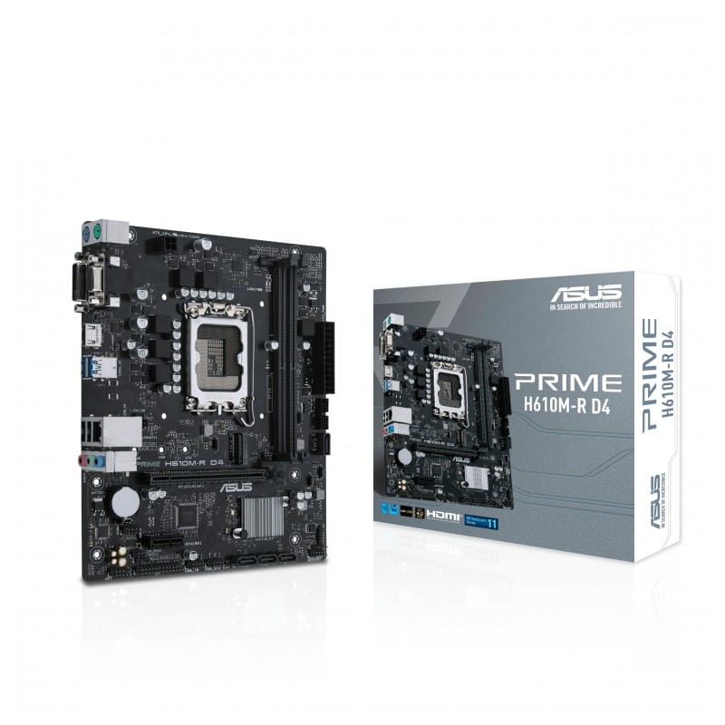 ASUS PRIME H610M-R D4 LGA 1700 micro ATX Ethernet LAN - Placa-mãe - Item