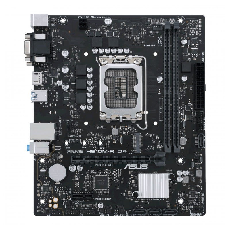 ASUS PRIME H610M-R D4 LGA 1700 micro ATX Ethernet LAN – Placa base - Ítem1