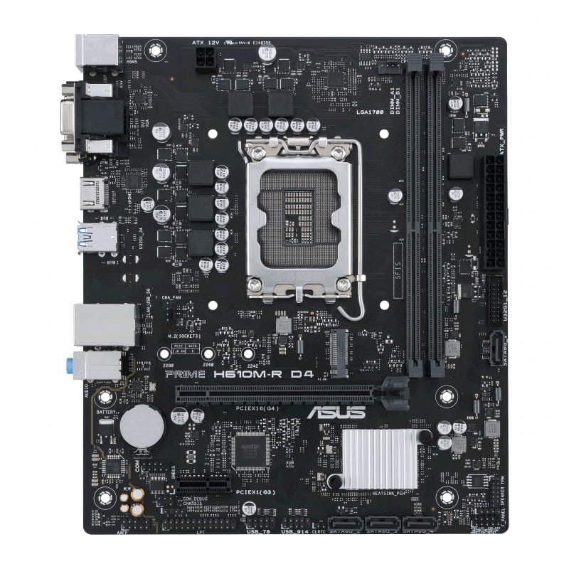 ASUS PRIME H610M-R D4 LGA 1700 micro ATX Ethernet LAN - Placa-mãe - Item1