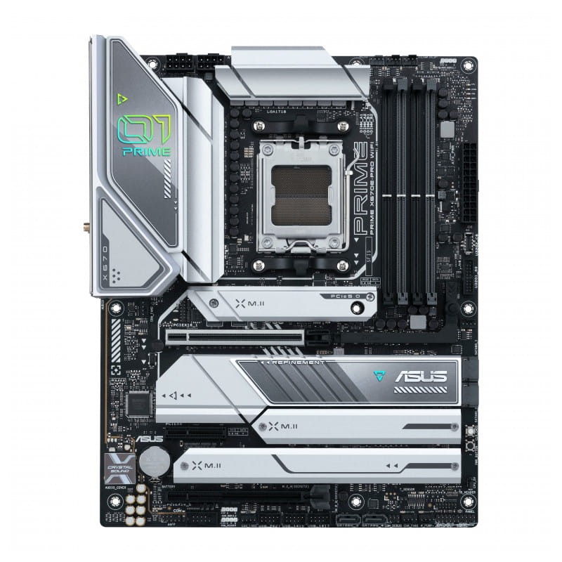 ASUS PRIME X670E-PRO WIFI AMD AM5 Socket 128GB ATX Negro, Plata - Placa base - Ítem2