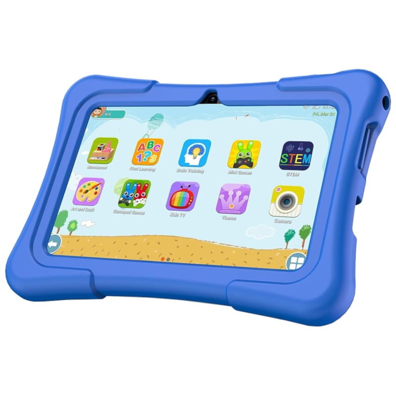 Pritom K10 - Tablette Enfant - Tablette Enfant à partir de 3 ans - Tablette  - Tablette Enfant 10 Pouces - 32 GB - Android 10 - Violet