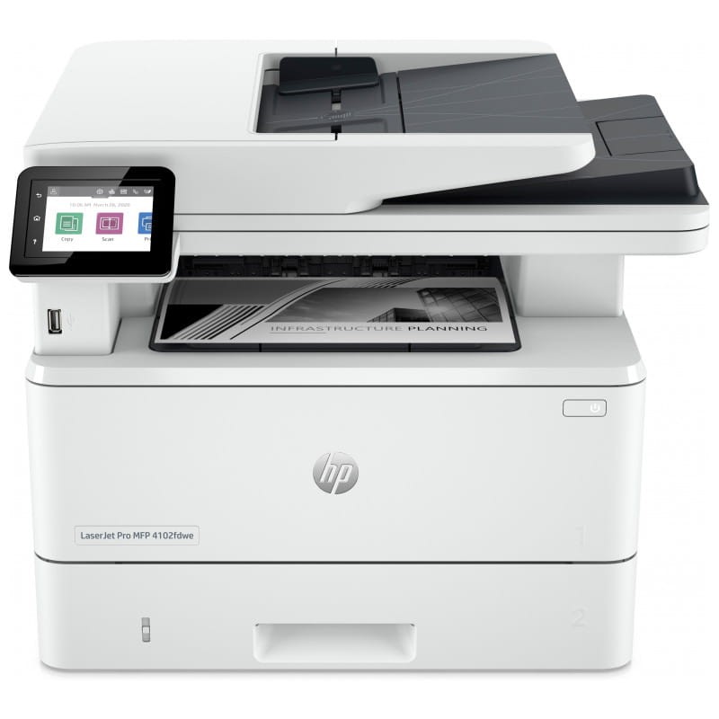 HP LaserJet Pro 4102fdwe Laser Blanco y Negro WiFi Blanco – Impresora Láser - Ítem