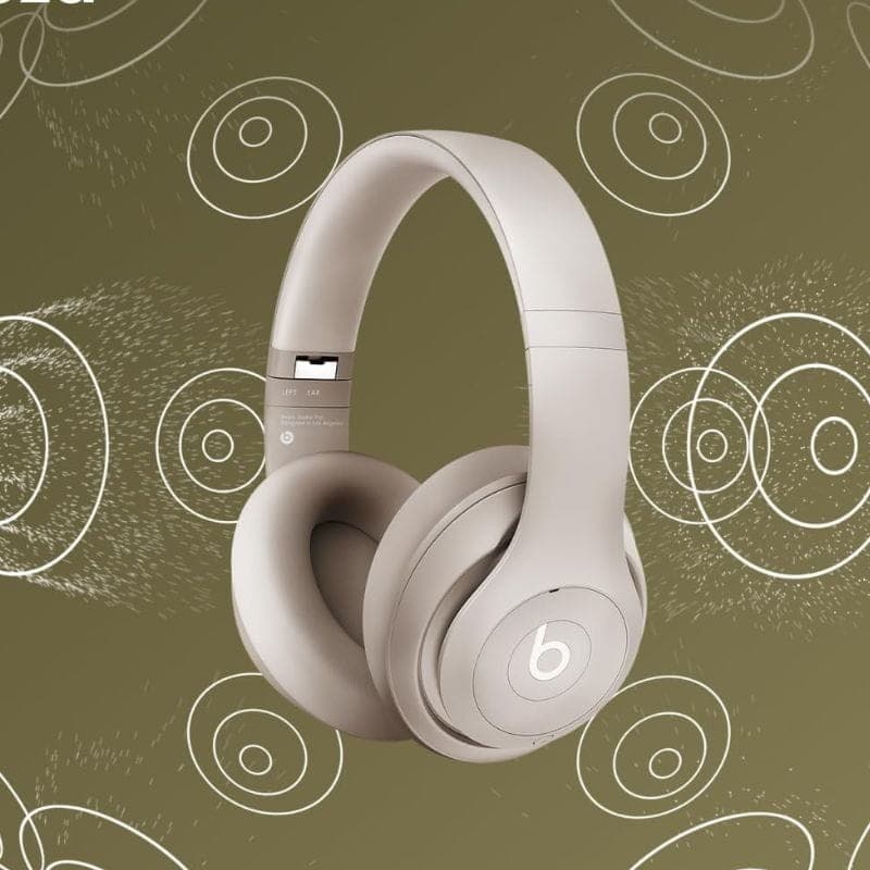 Beats Studio Pro ANC Sable - Casque Bluetooth à vue latérale