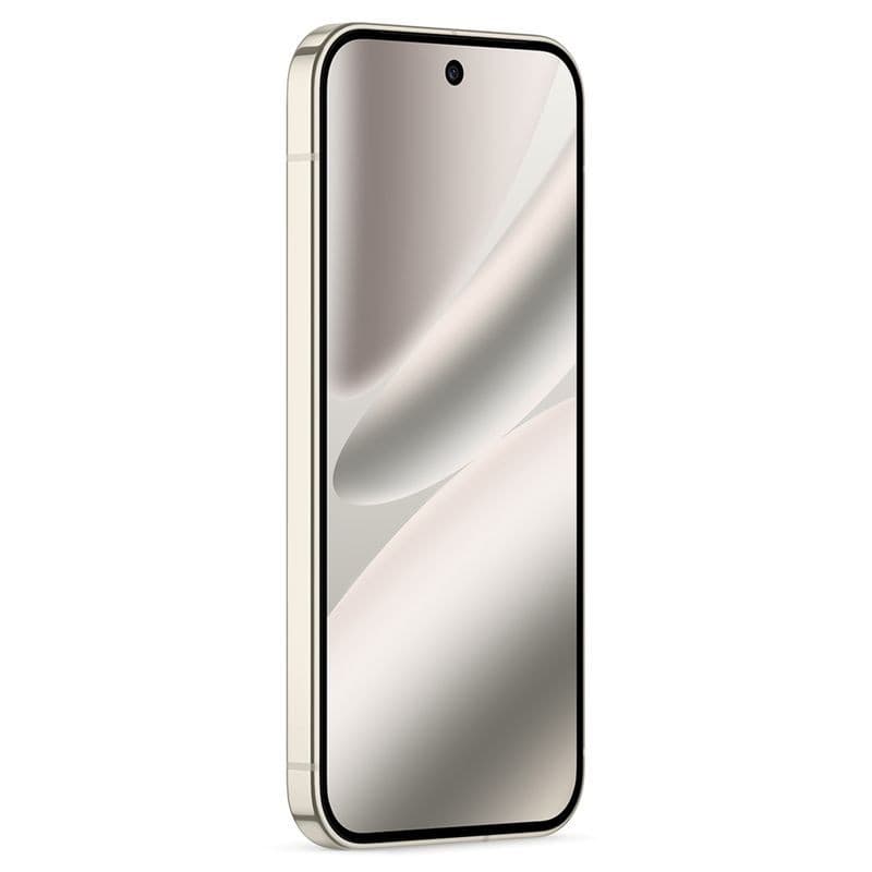 Google Pixel 10 Pro porcelaine rénové excellent état, écran bord à bord avec poinçon central, triple module photo arrière horizontal, logo G au dos
