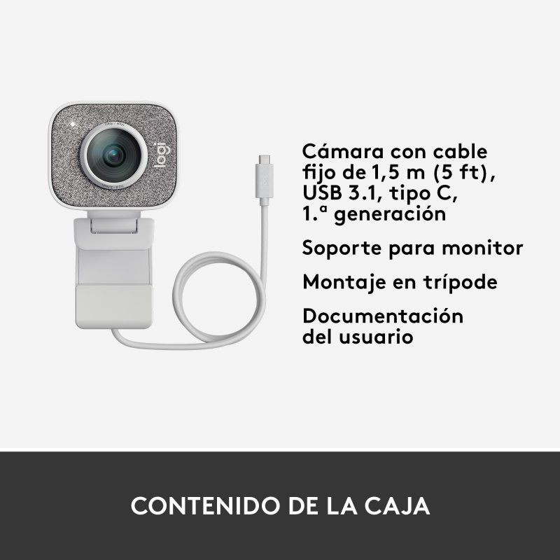 Logitech StreamCam FullHD USB-C Blanco - Ítem9