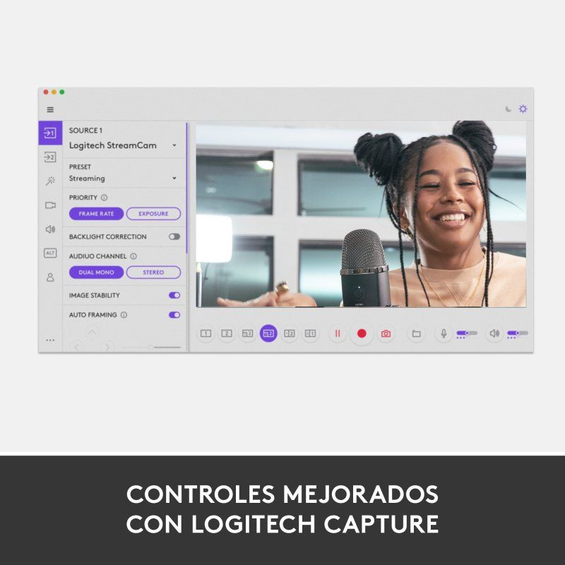 Logitech StreamCam FullHD USB-C Blanco - Ítem4