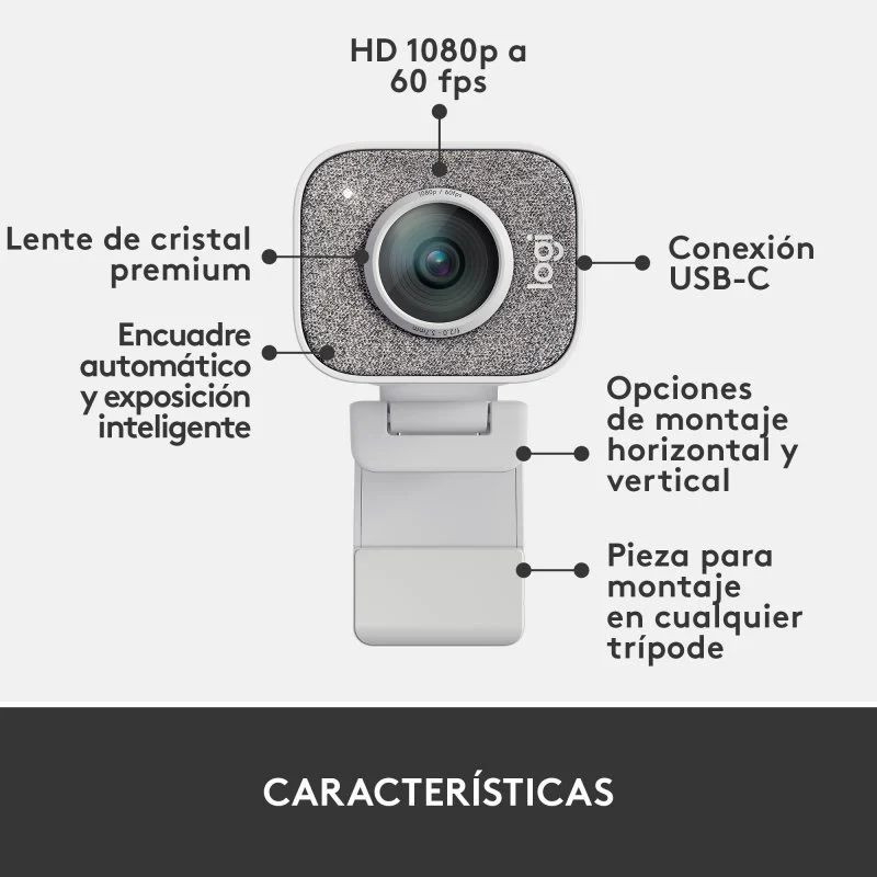 Logitech StreamCam FullHD USB-C Blanco - Ítem7