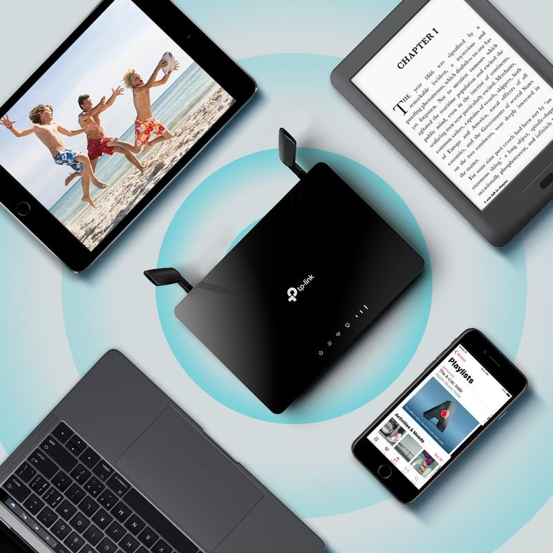 Router TP-Link Archer MR400 4G, color negro brillante, dos antenas externas, LEDs frontales de estado y diseño compacto de mesa, Wi‑Fi dual band - Ítem6