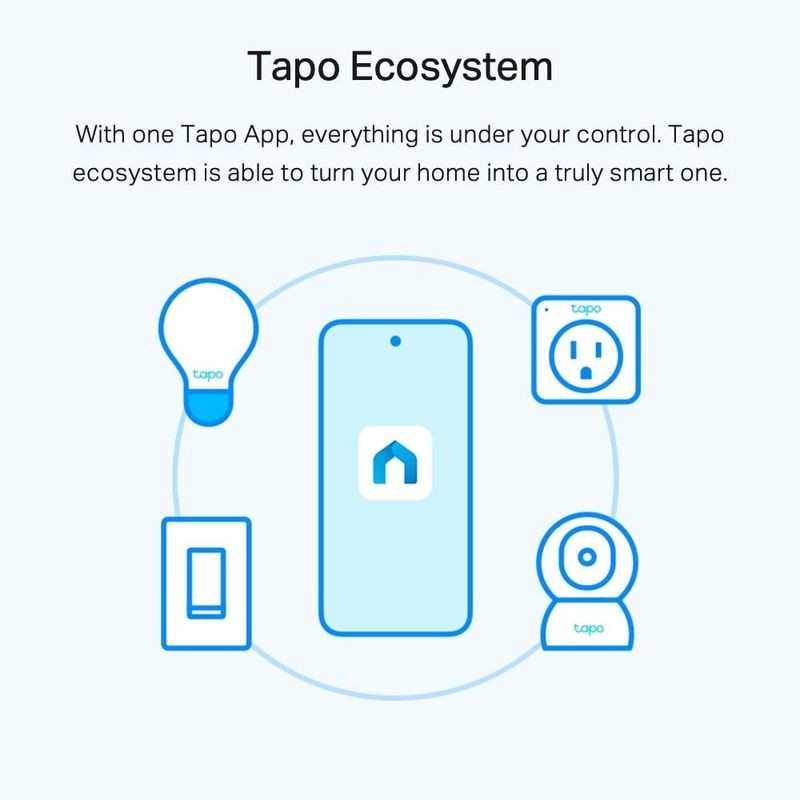 Bombilla LED blanca TP-Link Tapo L520E, casquillo E27, 8W regulable, cuerpo mate esférico con base metálica roscada y logotipo “tapo” en gris. - Ítem6
