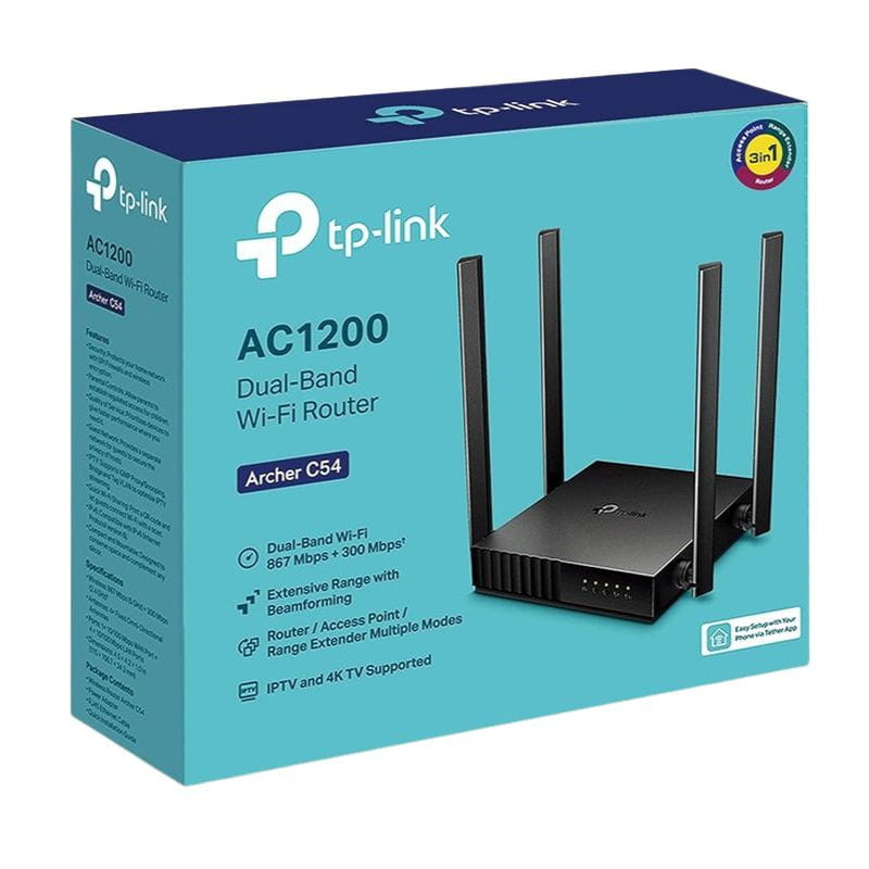 Routeur sans fil Ethernet rapide TP-Link Archer C54 double bande (2,4 GHz / 5 GHz) Noir - Ítem5