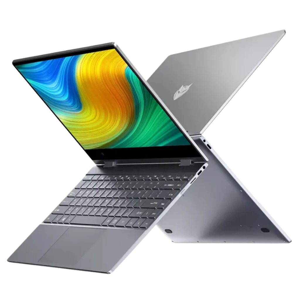 BMAX Maxbook Y14 Flip 360° écran 14 pouces bordures fines, châssis argent, charnière 360 pour mode tablette, affichage vif aux couleurs éclatantes - Ítem1