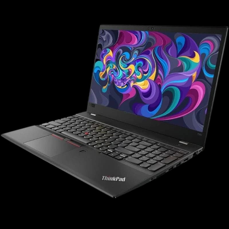 Lenovo ThinkPad T580 15,6 pouces noir, écran large bord fin, clavier QWERTZ avec TrackPoint, châssis angulaire robuste, design professionnel rénové bon