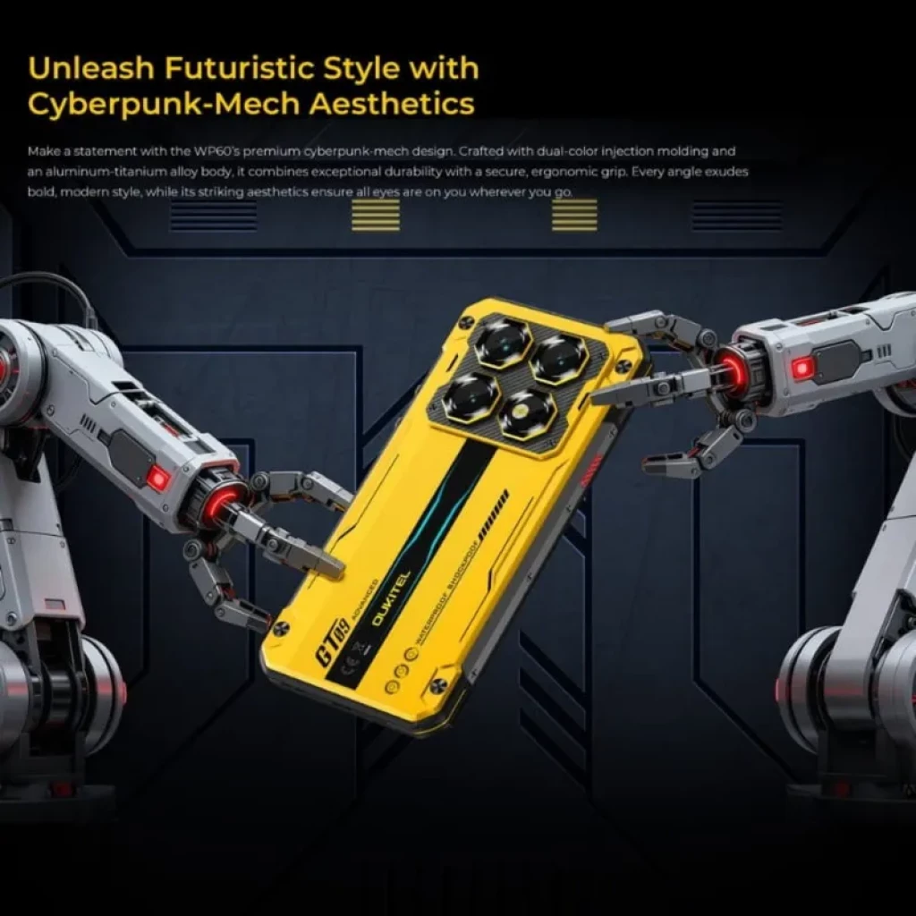 Oukitel WP60 5G 16Go/512Go Jaune Rugged - Ítem5