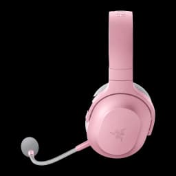 Auriculares Gaming Razer Barracuda X inalámbricos en color rosa, diadema acolchada y copa cerrada, micrófono boom extraíble con espuma antiviento