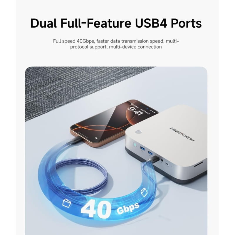 Minisforum AI X1 Pro AMD Ryzen AI 9 HX370 64Go/1To - Ítem6