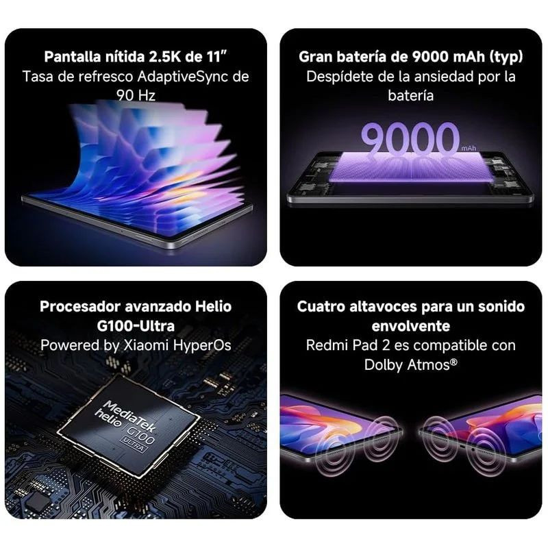 Xiaomi Redmi Pad 2 8GB/256GB 11 4G Verde - Item6