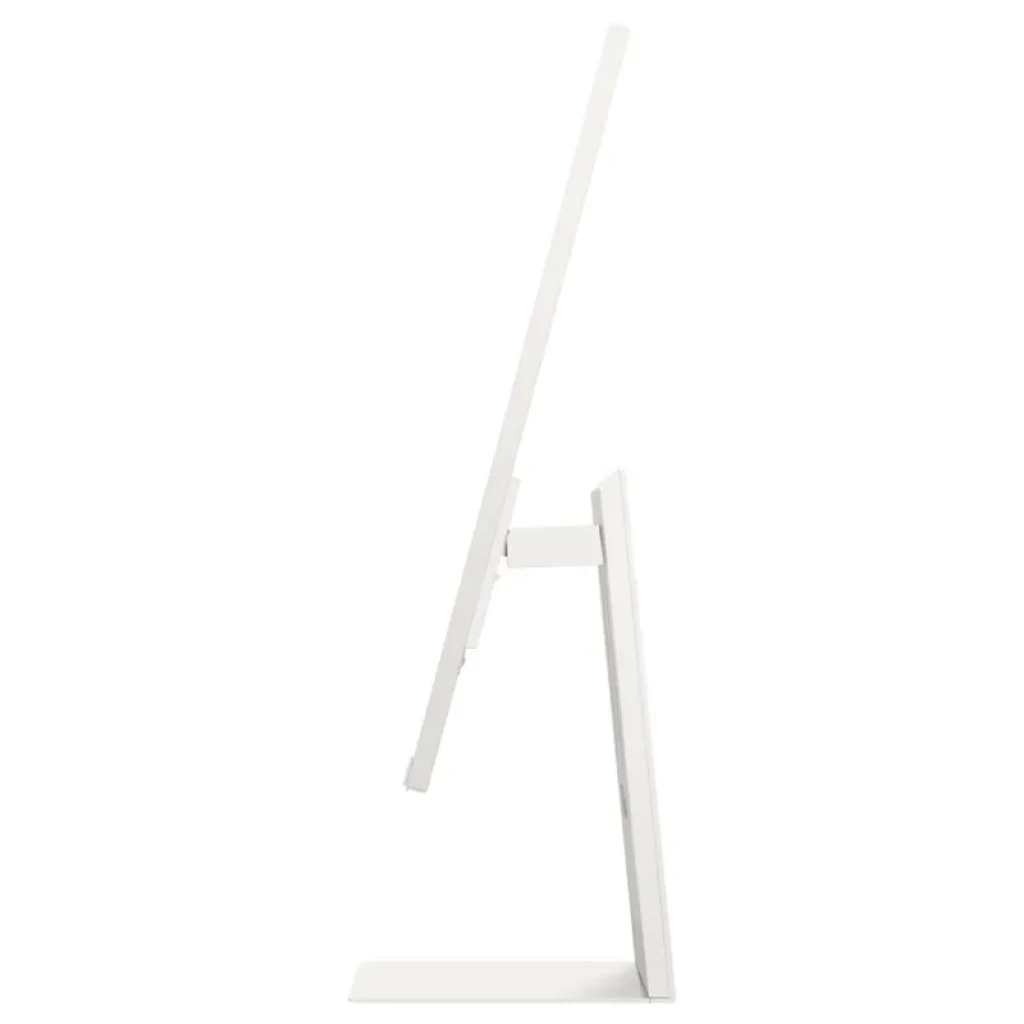 Samsung M8 M80F 32 pulgadas 4K UHD 60 Hz en color blanco, pantalla delgada con biseles mínimos, peana rectangular y webcam centrada en el borde superior - Ítem5