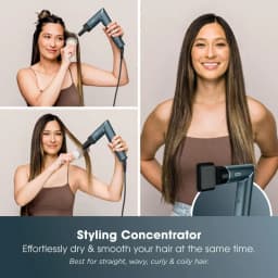 Sèche-cheveux et fer à coiffer 5 en 1 FlexStyle Shark Styler édition limitée couleur ottanio avec concentrateur de coiffage pour lisser et sécher efficaces