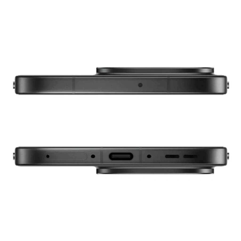 Oppo Find X9 5G 16Go/512Go Noir avec cadre fin noir, module photo arrière circulaire proéminent, port USB‑C centré et grilles de haut‑parleur alignées