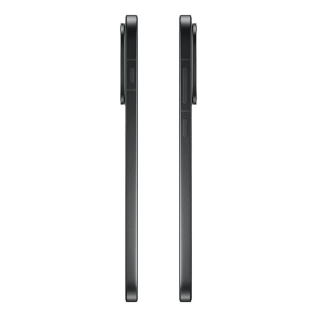 Oppo Find X9 5G 16Go 512Go Noir vu de profil, châssis fin noir mat, module photo arrière proéminent, boutons latéraux discrets et bords droits élégants