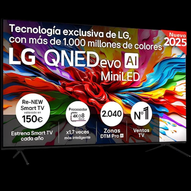 LG AI 65QNED92A6A 65"4K UHD QNED evo MiniLED Alfa8 Wi-Fi Smart TV