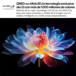 LG AI 65QNED92A6A processador α8 4K Gen2 com IA, realce de imagem e som, até 1.7x mais inteligente e 1.4x mais rápido para fluidez e nitidez