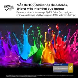 LG AI 75QNED92A6A 75 4K UHD QNED evo MiniLED com cores vibrantes, 100% volume de cor, alto brilho e contraste preciso para imagens vivas e nítidas