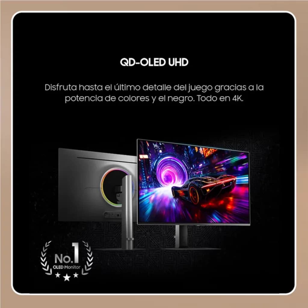 Samsung Odyssey OLED G8 27 pouces 4K 240 Hz argent, dalle QD‑OLED avec noirs profonds, couleurs vives et bords fins, idéal pour gaming immersif