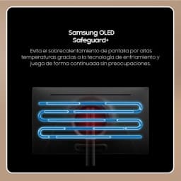 Arrière de l’écran Samsung Odyssey OLED G8 argent avec circuit de refroidissement lumineux en S, conçu pour dissiper la chaleur et assurer des sessions de