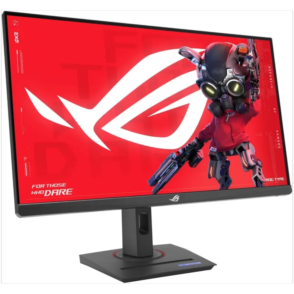 Monitor ASUS ROG Strix XG27UCG 27 polegadas 4K, tela LCD com bordas finas, base robusta ajustável e exibição gamer com cores vibrantes em vermelho - Item1