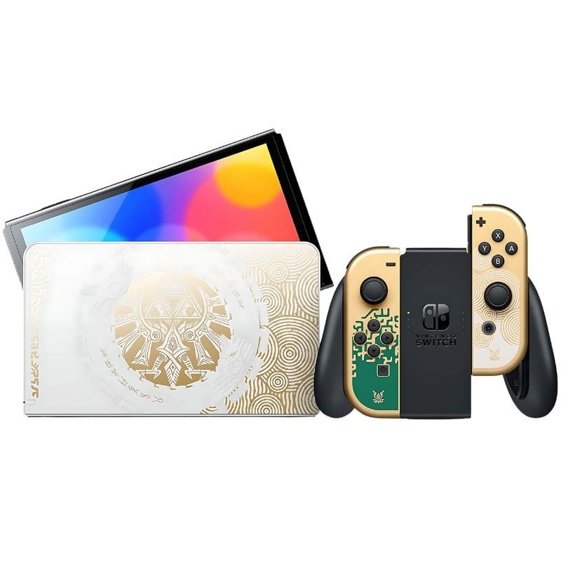 Nintendo Switch Oled Édition Zelda Rénovée - État Premium Emballage neutre - Ítem