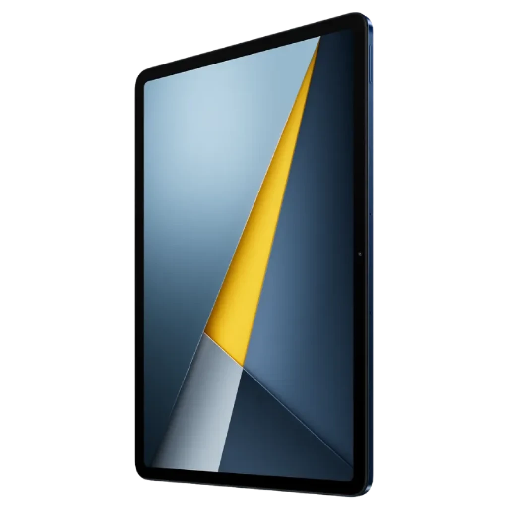 Xiaomi Poco Pad M1 Wifi azul com tela grande de bordas finas, câmera dupla traseira vertical e acabamento fosco; 8GB RAM e 256GB armazenamento. - Item2