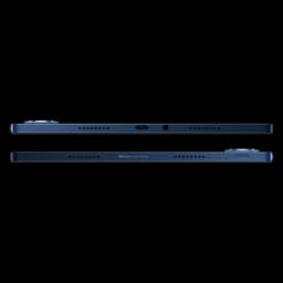 Xiaomi Poco Pad M1 Wifi 8Go 256Go Bleu, bords fins bleu nuit, double grille de haut‑parleurs, port USB‑C central et prise audio, module photo discret
