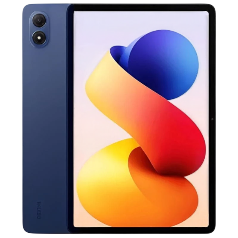 Xiaomi Poco Pad M1 Wifi 8GB/256GB Azul con gran pantalla de marcos delgados, trasera azul mate y doble cámara vertical en esquina superior izquierda. - Ítem
