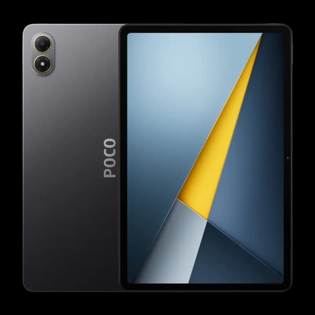 Xiaomi Poco Pad M1 Wifi 8Go/256Go Gris, tablette fine avec grand écran bord fin, dos gris mat, double appareil photo vertical et logo POCO latéral