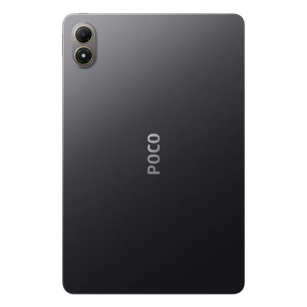 Xiaomi Poco Pad M1 Wifi 8GB/256GB Gris con gran pantalla, marcos delgados, doble cámara trasera vertical y acabado mate elegante con logo POCO visible - Ítem3