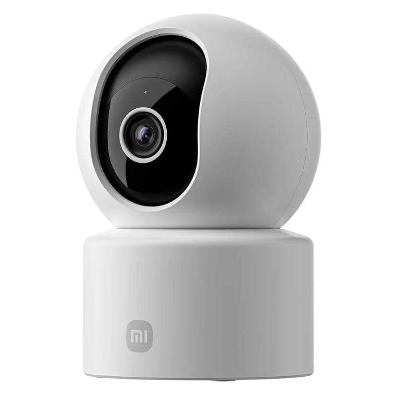 Caméra dôme blanche Xiaomi Smart Camera C302 3MP 2K avec objectif central noir, base cylindrique et design pivotant lisse, compatible WiFi 6