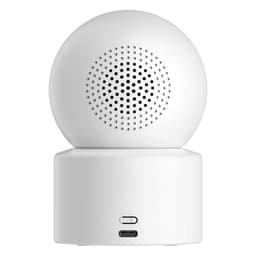 Module caméra Xiaomi Smart Camera C302 3MP 2K WiFi 6, coque blanche mate, grille de haut‑parleur circulaire arrière, port USB‑C en bas, design compact