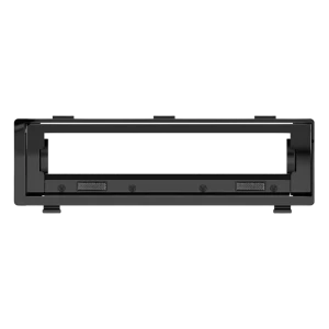 Cubierta negra para cepillo principal de robot Xiaomi H50 Pro H50 S40 Pro, rectangular, con ranura central amplia y pestañas de fijación para fácil montaje