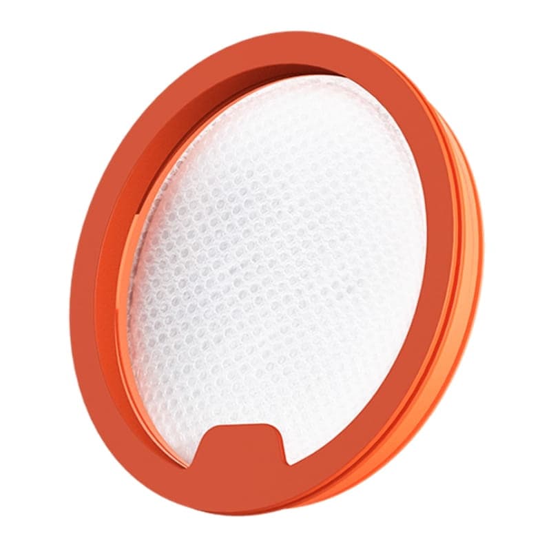 Pack de Filtros para Xiaomi Vacuum Cleaner G30 Max: filtro circular con marco naranja y malla blanca fina, diseño compacto de repuesto y fácil encaje
