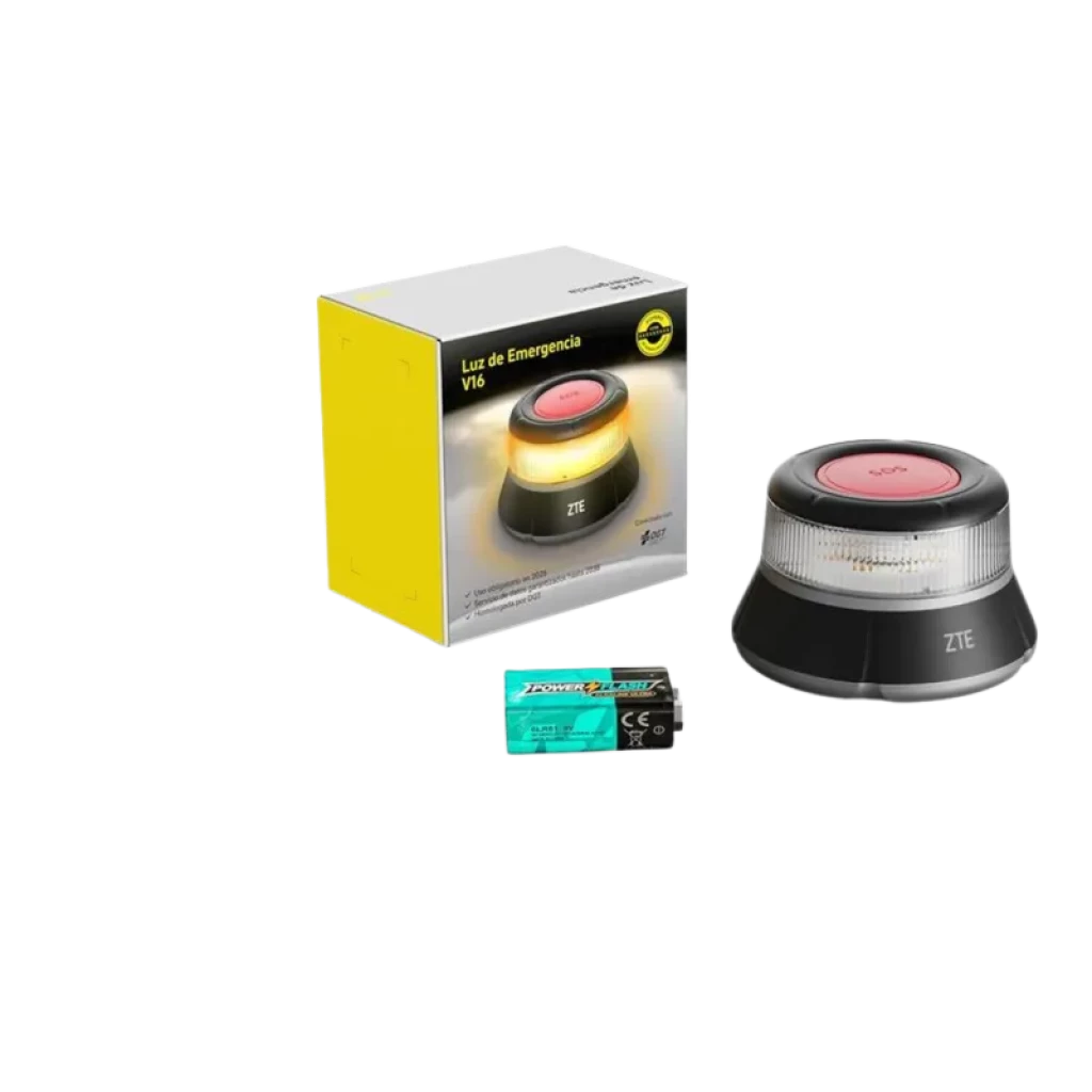 ZTE E1 V16 IP54 Homologué DGT avec géolocalisation connectée - Balise d'urgence pour voiture - Ítem3